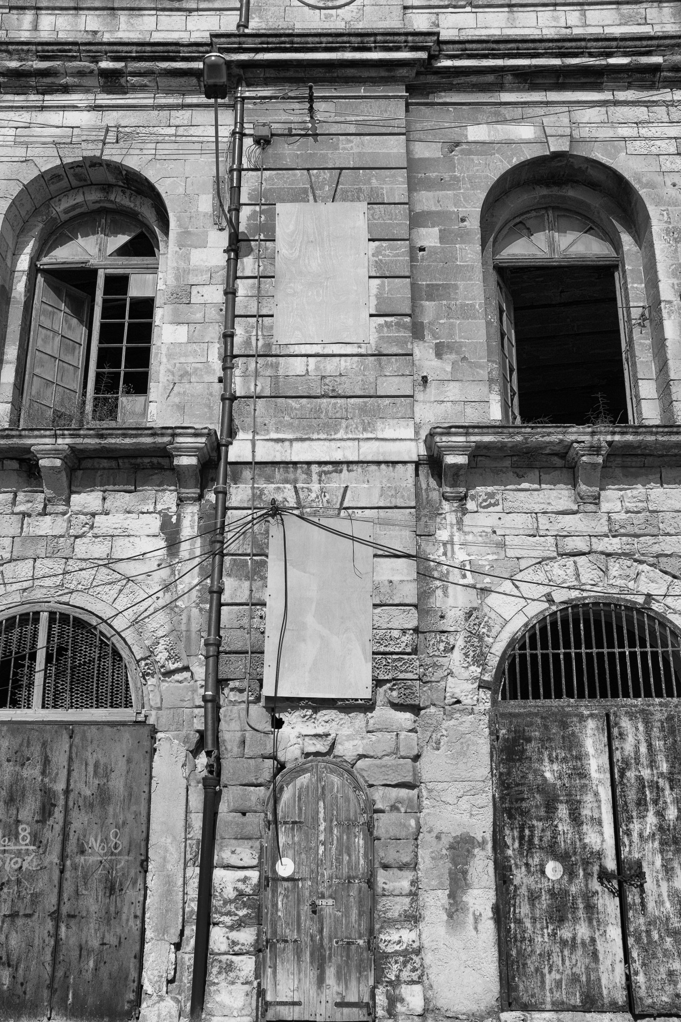 Defunct shipping line building at the bottom of the hill leading up to Corradino Heights David Bugeja (c) 2014